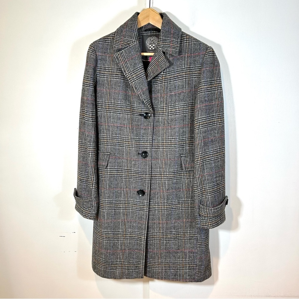 Vince Camuto Single-Breasted Shawl Collar Coat